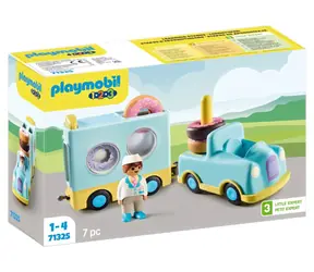 Playmobil® Junior 71702 Crazy Donut Truck z funkcją przechowywania i sortowania / Liczba elementów: 7 / od 1 roku życia