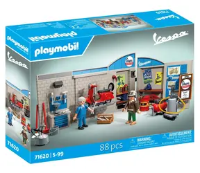 Playmobil® Licensed Vehicles 71620 1960s Vespa Garage / Liczba części: 88 / od 5 lat