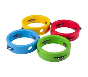 Bigjigs Toys Drewniany mini tamburyn czerwony / od 3 lat 