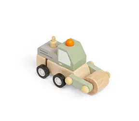 Bigjigs Toys Nakręcany samochód budowlany Cylinder / od 3 lat 