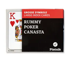 Piatnik Canasta Duży indeks / Liczba graczy: 2-4 / Czas gry: 40-60 minut / od 8 lat