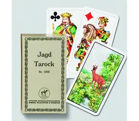 Tarot myśliwski Piatnik / Liczba graczy: 4 / Czas trwania gry: 20 minut / od 8 lat