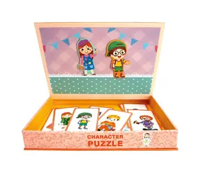 Puzzle magnetyczne Bino - postacie / 95 elementów / od 3 lat