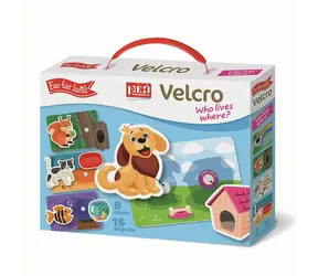 Puzzle rzepowe Pexi - Kto gdzie mieszka? / od 12 miesięcy 