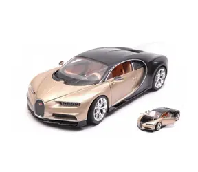 Welly Bugatti Chiron 1:24 złoto-czarny / od 3 lat