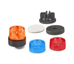 Lampa sygnalizacyjna obrotowa Bruder z osłonami 3 kolory / od 3 lat