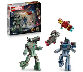 LEGO® MARVEL 76320 Iron Man i War Machine kontra drony Hammera / Liczba elementów: 204 / od 7 lat