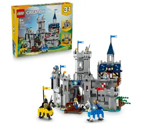 LEGO® Creator 3 w 1 31168 Średniowieczny zamek i rycerze na koniach / Liczba elementów: 1371 / od 9 lat