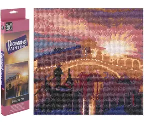 GRAFIX Diamentowy obraz Ponte di Rialto / 30x30 cm
