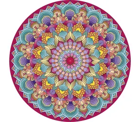 GRAFIX Obraz diamentowy na ramie Mandala różowa 30cm