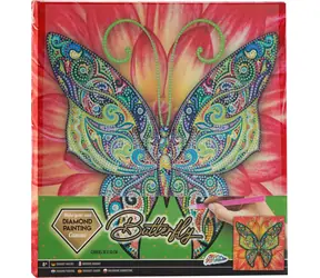 GRAFIX Obraz diamentowy na ramie Motyl 30x30 cm / od 8 lat