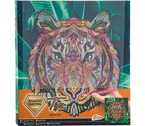 GRAFIX Obraz diamentowy na ramie Tygrys 30x30 cm / od 8 lat