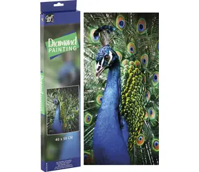 GRAFIX Obraz diamentowy Paw 40x50 cm