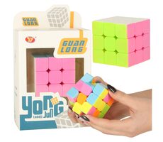 KIK Puzzle Cube 3x3x3 neon / od 6 lat