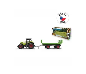 MaDe 07210 - Traktor z przyczepą, z dźwiękiem i światłem, 12,5 x 34,5 cm