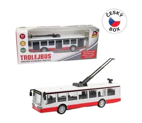 MaDe 09026 - Trolejbus metalowy z biegiem wstecznym, 16 cm