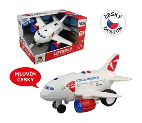 MaDe 98535 - Samolot linii lotniczych Czech Airlines z zapowiedzią kapitana i stewardesy, koło zamachowe, 20 cm