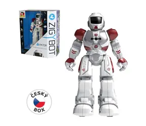 MaDe 01889 - Zigybot Robot Viktor 27cm, 21 funkcji, czerwony