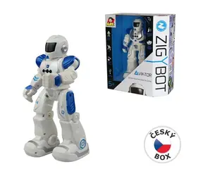 MaDe 01890 - Zigybot Robot Viktor 27cm, 21 funkcji (niebieski)