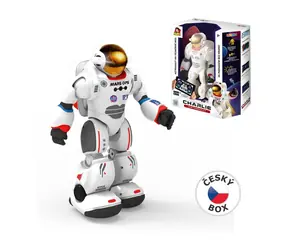 MaDe 13624 - Robot Zigybot astronauta Charlie z aplikacją edukacyjną, 29,5 cm