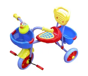 MaDe 93217 - Trójkołowy rower z kaczką, kolorowy