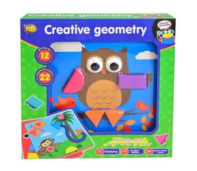 MaDe 12351 - Mozaikowe figury geometryczne 22 elementy, 12 kart, 25 x 25 cm