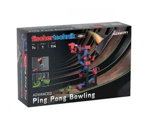 Fischertechnik Advanced Gra planszowa: Ping-pong Kręgle / 114 elementów / od 7 lat