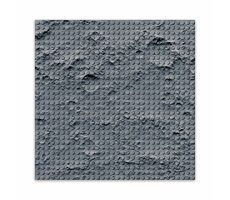 BRIXIES PLUS 225.004 Płyta budowlana z motywem księżycowym 25,5 x 25,5 cm