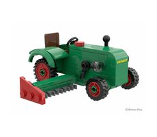 BRIXIES PLUS 222.704 Fendt Dieselross F28 Classic Club Collection - zabytkowy traktor z kosiarką, 1:32