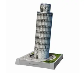 Puzzle 3D Ravensburger Iconics: Krzywa Wieża w Pizie (Edycja Nocna) / 216 elementów / od: 8 lat