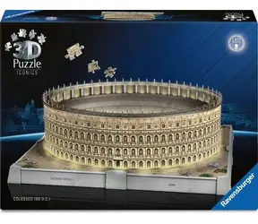 Puzzle 3D Ravensburger Iconics: Koloseum (Edycja nocna) / 216 elementów / od: 8 lat