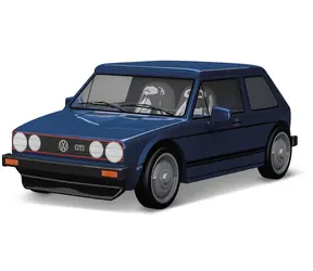 Cobi 24615 Volkswagen GOLF GTI 1976, 1:35, 68 KM