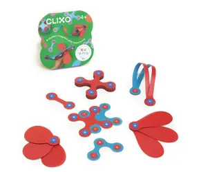 Zestaw magnetyczny Clixo Itsy Flamingo & Turquoise / 18 elementów / od 4 lat