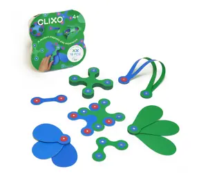 Zestaw magnetyczny Clixo Itsy Green & Blue / 18 elementów / od 4 lat