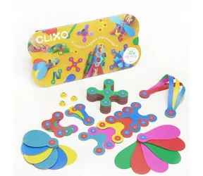 Zestaw magnetyczny Clixo Rainbow / 42 elementy / od 4 lat