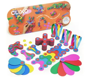 Zestaw magnetyczny Clixo Super Rainbow / 60 elementów / od 4 lat