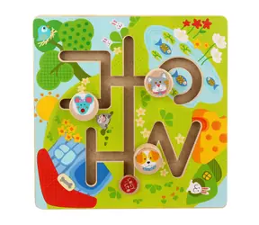 Drewniany labirynt motorowy Lucy i Leo Sunny Valley / od 3 lat
