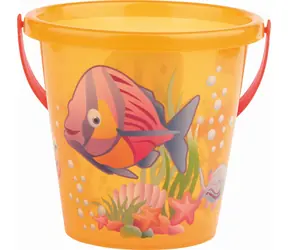 Wiaderko Androni Fish transparentne pomarańczowe / średnica 17 cm / od 12 miesięcy