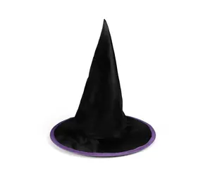 Kapelusz dziecięcy Rappa czarno-fioletowy czarownica/Halloween
