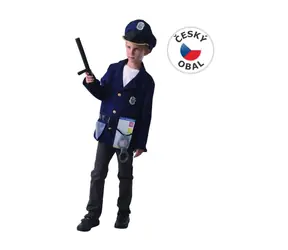 MaDe 09348 - Sukienka karnawałowa - policjant, 110 - 120 cm