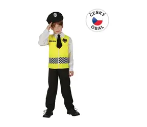 MaDe 75047 - Kostium karnawałowy policjanta, 120-130 cm