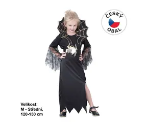 MaDe 75068 - Kostium karnawałowy Czarnej Wdowy, 120-130 cm