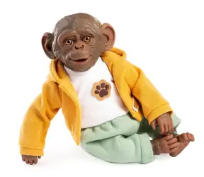 Guca 988 REBORN MONKEY - realistyczna małpka z miękkim korpusem z materiału - 32 cm / od 3 lat