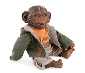 Guca 990 REBORN MONKEY - realistyczna małpka z pełnym winylowym ciałem - 32 cm / od 3 lat