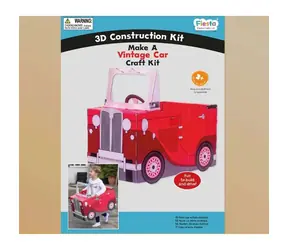 Puzzle 3D Fiesta Crafts Samochód zabytkowy czerwony