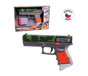 Pistolet MaDe na miękkie kule / 8 szt. / 18,5 x 3 x 13 cm / od 3 lat