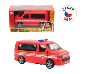 Wóz strażacki MaDe Auto, wzór CZ i pudełko / od 3 lat