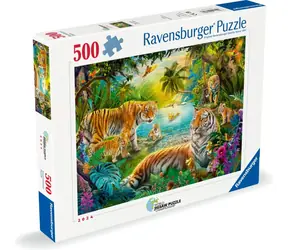 Ravensburger Tiger Oasis / 500 elementów / od 14 lat