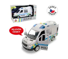  Furgonetka policyjna MaDe Auto na kole zamachowym z prawdziwymi głosami załogi / 21 cm / od 3 lat
