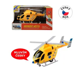 MaDe 07635 Śmigłowiec ratunkowy z kołem zamachowym i światłem i dźwiękiem / 20 cm / od 3 lat